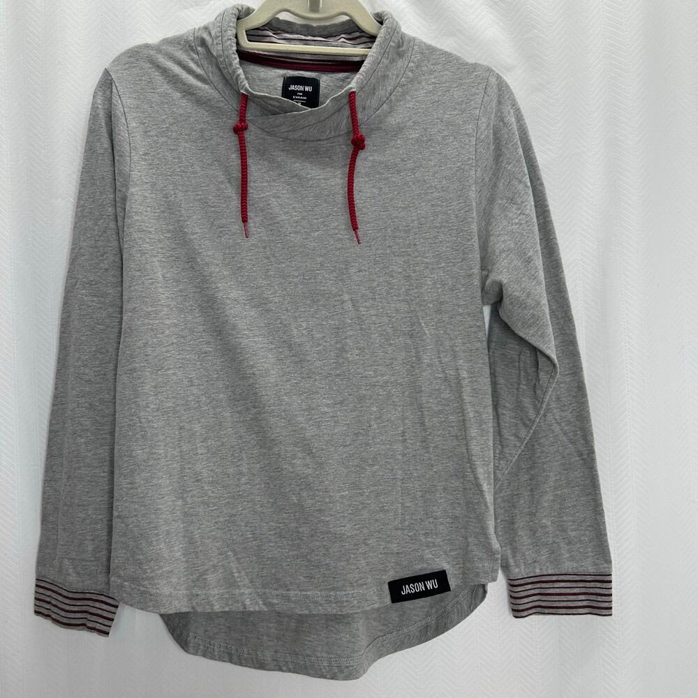 Jason Wu for EvaAir gray pull over long sleeves med